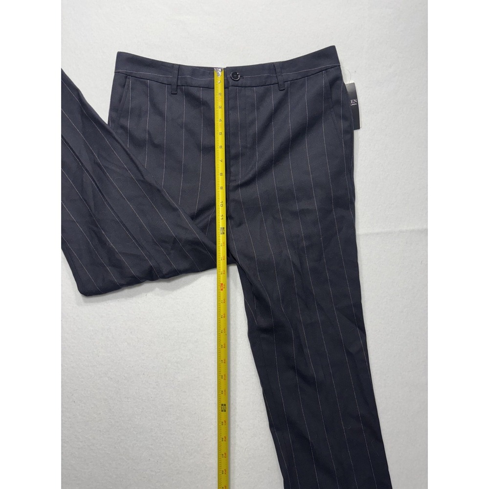 Lauren Ralph Lauren Dress Pants Womens 12 Black Pinstripe Straight Leg Twill - Picture 9 of 15